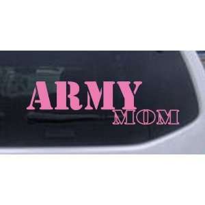 Army Mom Military Car Window Wall Laptop Decal Sticker    Pink 14in X 