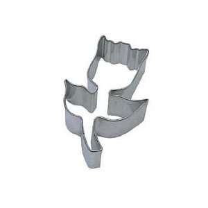  3.25 Tulip cookie cutter constructed of tinplate steel. Hand 