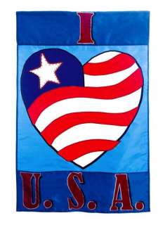 Love USA Garden Flag Mini Flags  