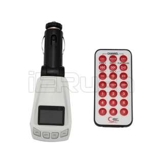 NEW Car FM Modulator Transmitter  Player White  