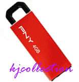 PNY 4G 4GB USB Flash Drive Attache Keychain CLIP ON  