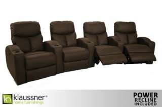 Klaussner (4 Seats) Home Theater Seating Chairs   POWER  