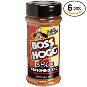 Boss Hogg BBQ Seasoning Salt, 7.50Ounce Bottles (Pack of 6)  