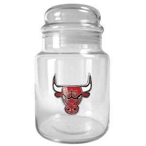  Chicago Bulls NBA 31oz Glass Candy Jar   Primary Logo 