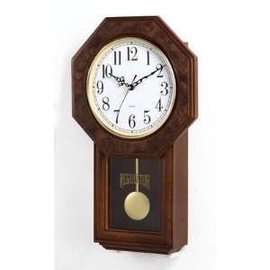  Octagonal Wooden Pendulum Wall Clock