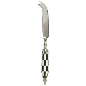  Decorative Cheese Knife With Inlaid Black and White Bone 