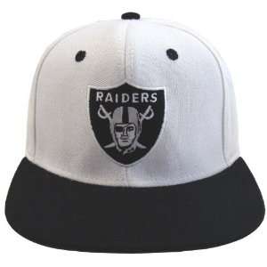  Oakland Raiders Retro Snapback Cap Hat Limited White Black 
