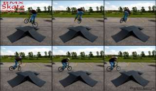 BMX Skate Full Fly Box Skate Ramps   180 BMX Trick Sequence