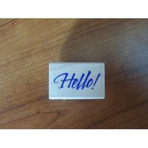  Hello Greetings   Rubber Stamp
