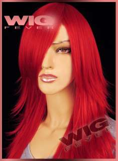 Long 19 in. Wavy Candy Apple Red Hair Wig L6147  