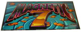 Magnetic 7 Game Theme Glass   Casino Decor  