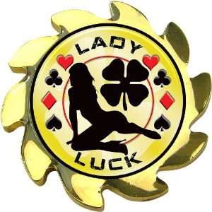   Shadow Spinners Lady Luck   Gold Spinner Card Cover