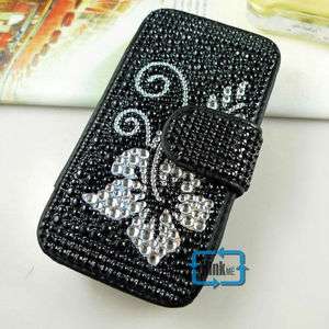 Rhinestone Bling Wallet Case For iPhone 4 4G 4th#A392  