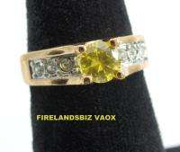 Womens Ring GPE Golden Topaz CZ Size 5 6 7 8 9 10 11  