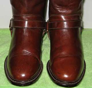 Womens Cole Haan Brown Leather Riding Boots Size 5B  