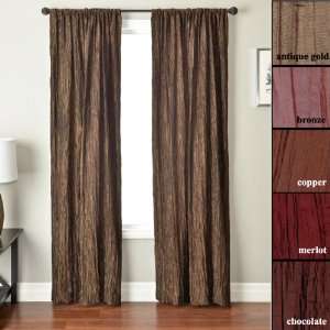  96 Long Emera Faux Crinkle Curtain Panel