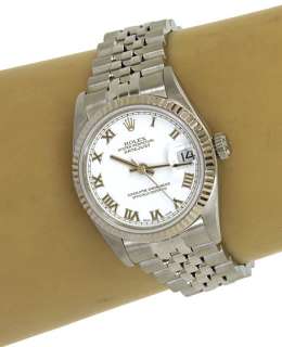 ROLEX STAINLESS STEEL DATEJUST MID SIZE 31mm LADIES WATCH MODEL 78274 