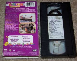 Kidsongs 4 VHS Cars, Boats, Trains and Planes,A Day At The Circus 