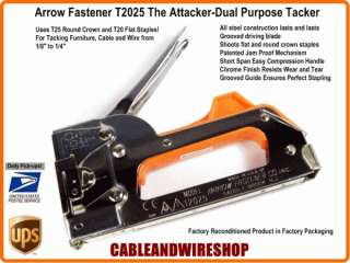 ARROW T2025 CATV Telco Furniture Attacker Stapler 1/4  