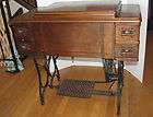 antique white rotary sewing machine in case w accesories wor