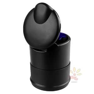  Car cup Ashtray Holder Portable with LED light, Black 