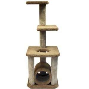   American Classy Kitty Pet Deluxe Cat Tree With Tunnel