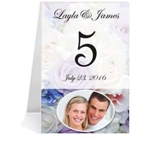  Photo Table Number Cards   Roses Bouquet #1 Thru #24 