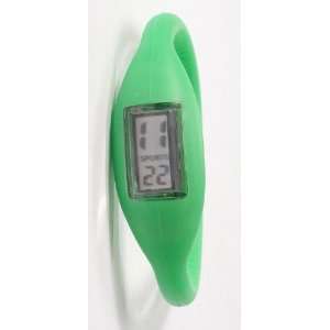  Tourmaline Negative Ion Silicone Sports Watch 6.5   Green 