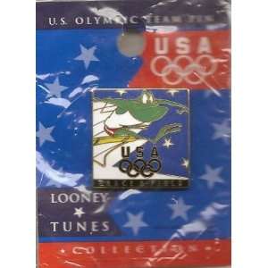   Tunes Michigan J. Frog Olympic Track and Field Pin 