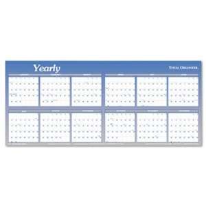  Organizer® Write On/Wipe Off Five Foot Dated Yearly Wall Planner 