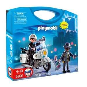  Playmobil 5891 Police/Thief Take Along Carrying Case Toys 