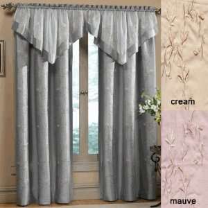  84 Hawthorne Floral Embroidered Curtain Panel   53 x 84 
