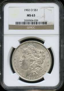1902 O NGC MS63 Morgan Silver Dollar j746  