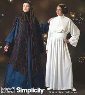 Simplicity 4443 SEWING PATTERN Star Wars Costume Leia Amidala OOP 