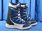   Airwalk Jack Blue and Off White Snowboard Boots Youth 3 or Mondo 21.5