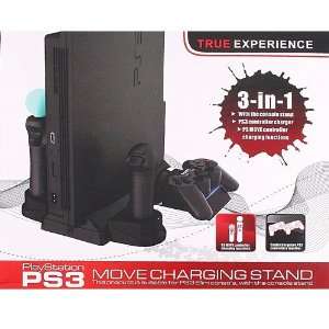  PS3 Slim MOVE + Controller + Console Stand Charging Stand 