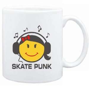  Mug White  Skate Punk   female smiley  Music Sports 