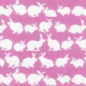   Continuous Wrapping Paper Roll, Rabbit Hutch, Pink
