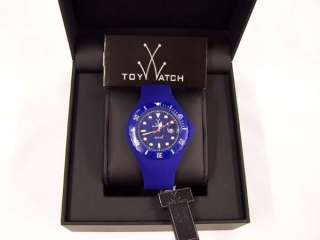 ToyWatch Jelly Thorn Silicon Date Watch Blue JTB07BL $160 Brand New 