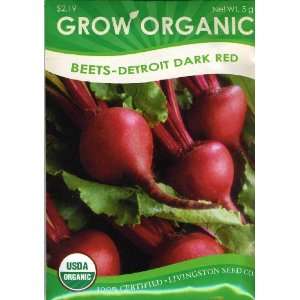  Beet   Organic Detroit Dark Red Patio, Lawn & Garden