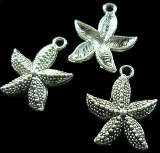 ZN3272 30pcs tibetan silver starfish charms pendant  