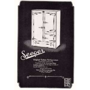  Seeger Original Siphon Refrigerators Seeger Refrigerator Co Books