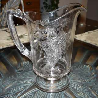   glass item called cornucopia this is the 9 1 4 water pitcher the