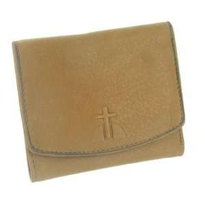  Rolfs Essentials Leather Wallet with Cross   Tan 