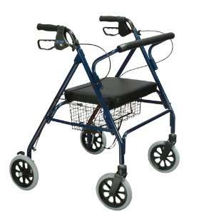  Drive Medical Bariatric Rollator with Padded Seat and Loop 