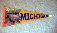 1970s Michigan Wolverines Rose Bowl Pennant   UNSOLD and UNUSED