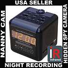 nightvision clock radio hidden video nanny spy cam dvr returns