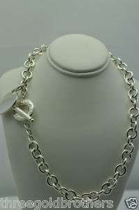 Tiffany & Co Heart Charm Tag Toggle Necklace  