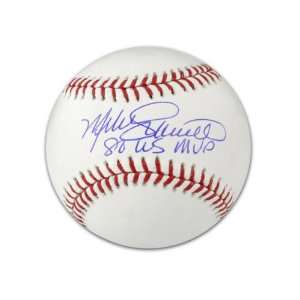  Mike Schmidt Autographed Baseball  Details 80 WS Champs 