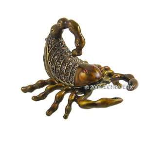  Scorpion Trinket Jewelry Box   Bejeweled Collectible 